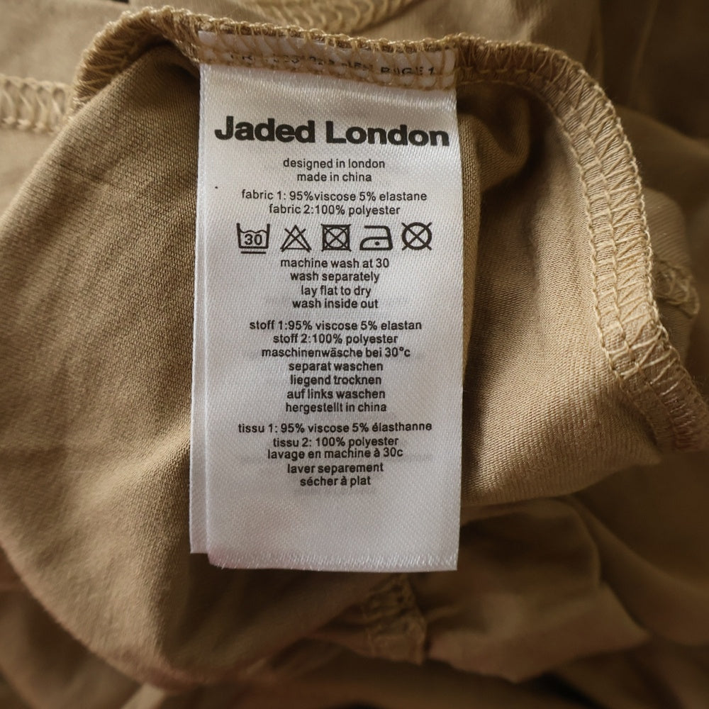 JADED LONDON(ジェイデッドロンドン) LACE-UP NUMBER DRESS レースアップ ナンバー ドレス ワンピース ベージュ レディース JWD4601