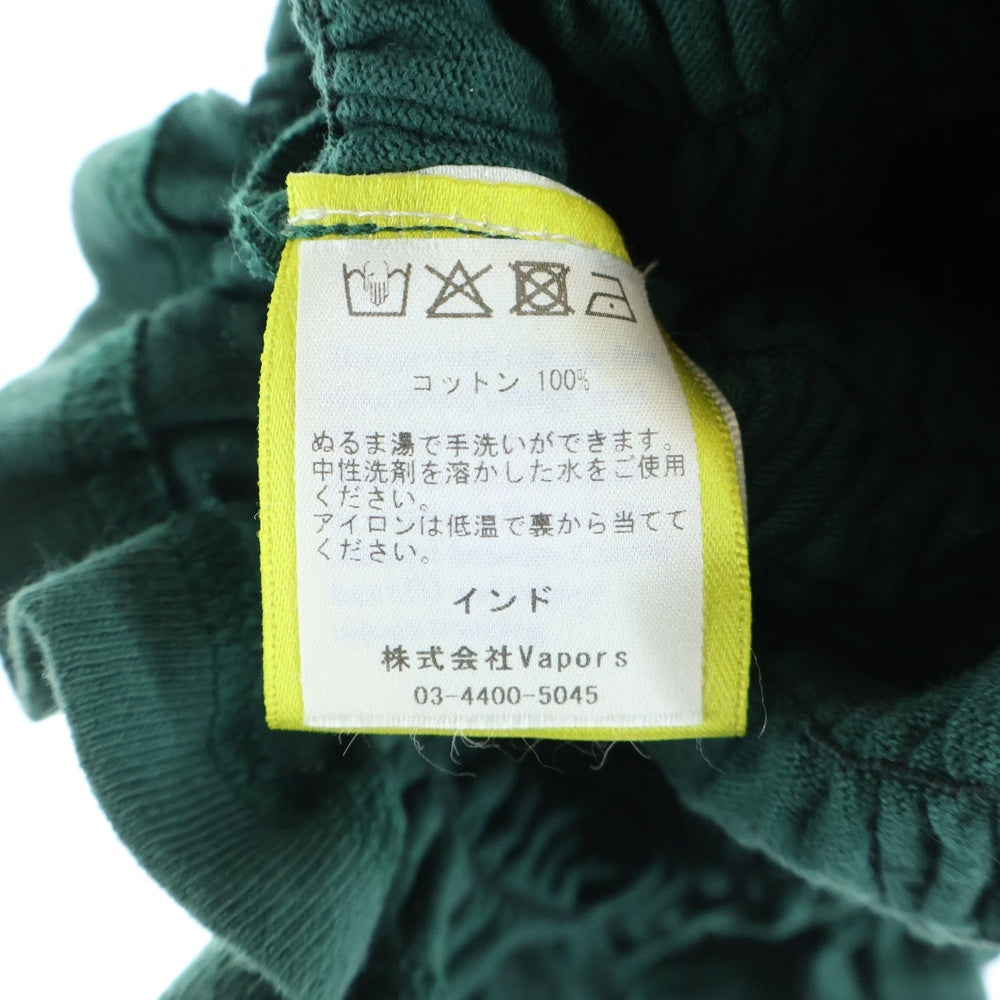 NO BRAND(ノーブランド) CONNER IVES(コーナーアイヴス) 2008RECONSTITUTED SHIRRED HENLEY T-SHIRT シャーリングフリル Tシャツ グリーン レディース