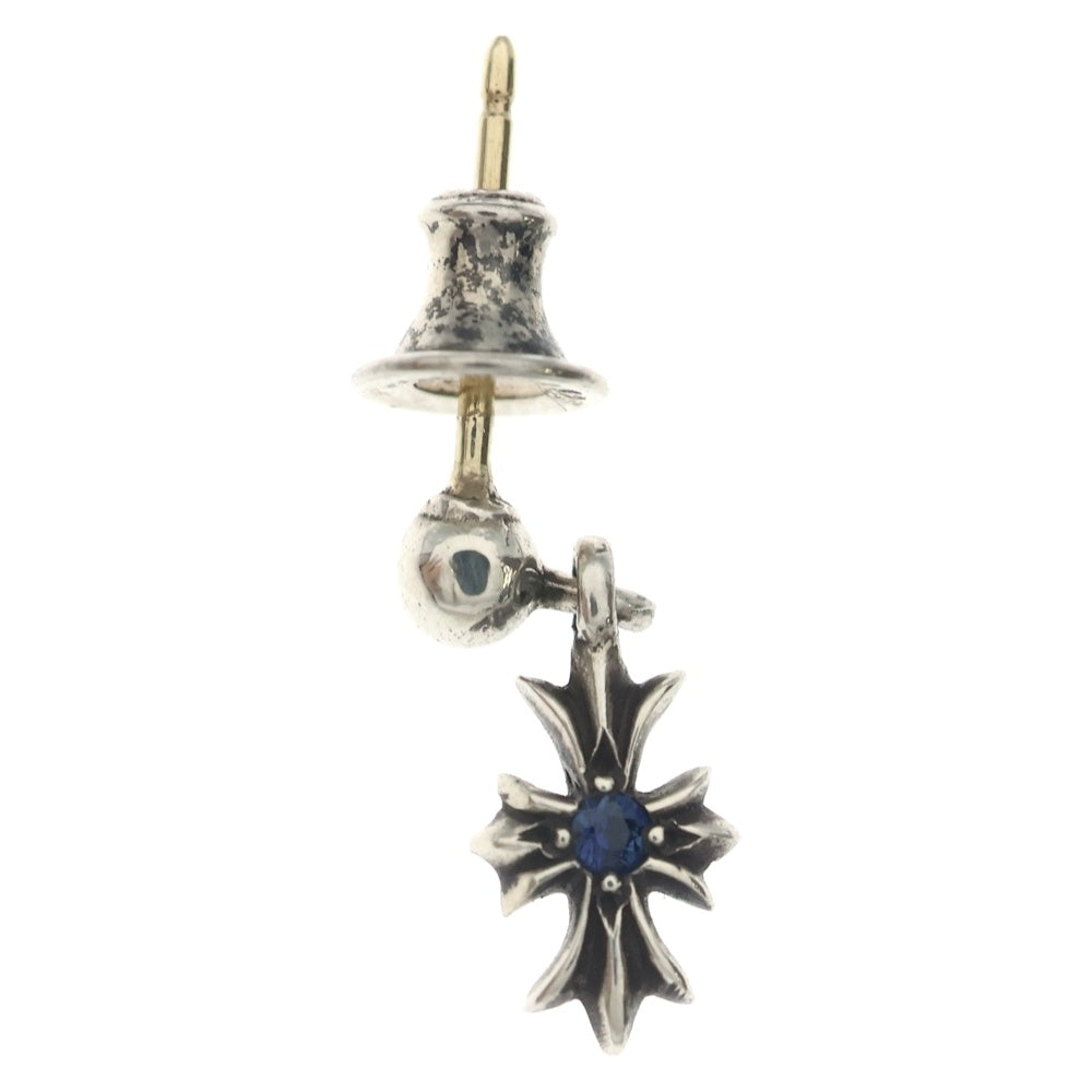 CHROME HEARTS(クロムハーツ) TNY E CH PLS 1SA タイニーE CHプラス ドロップピアス 1サファイア シルバー
