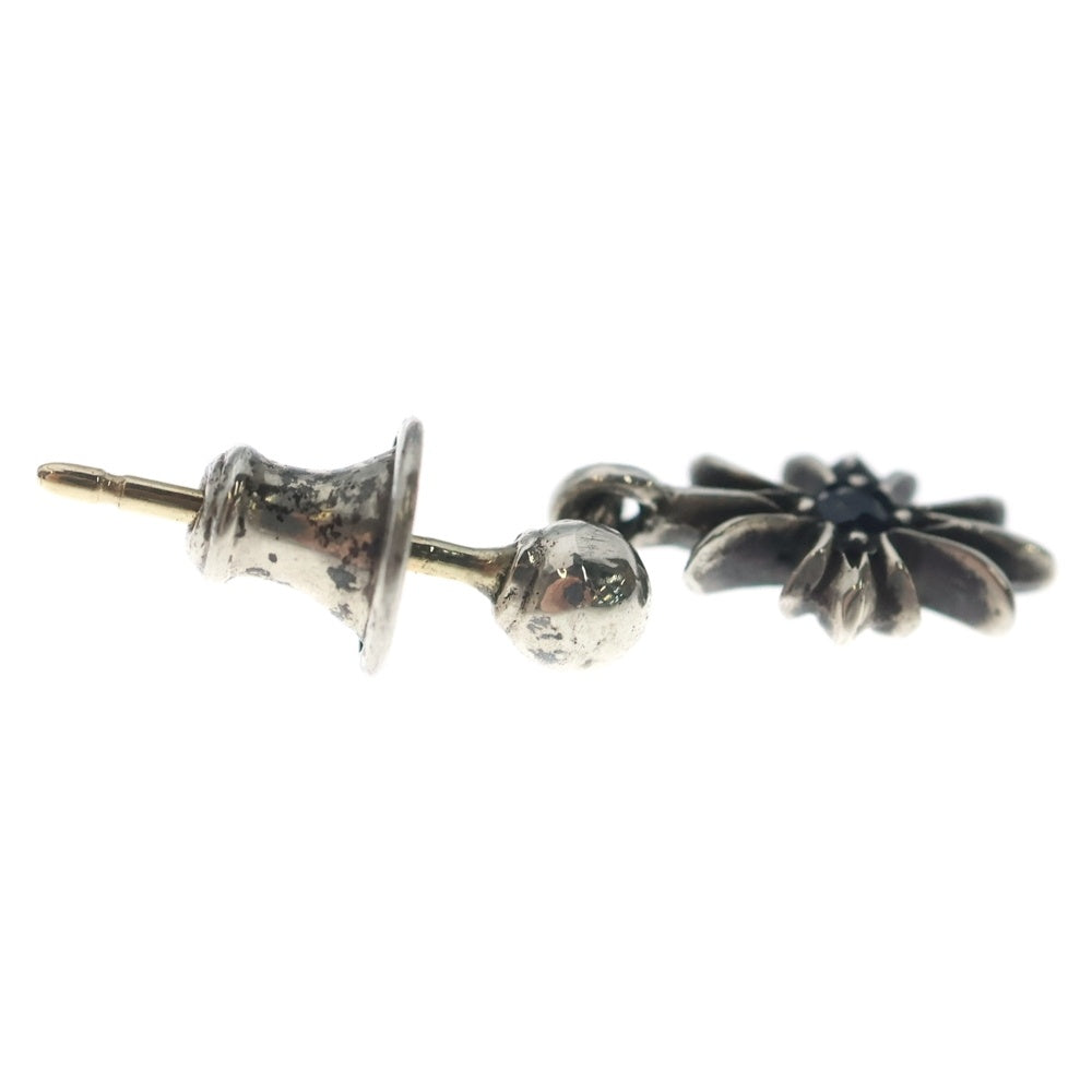 CHROME HEARTS(クロムハーツ) TNY E CH PLS 1SA タイニーE CHプラス ドロップピアス 1サファイア シルバー