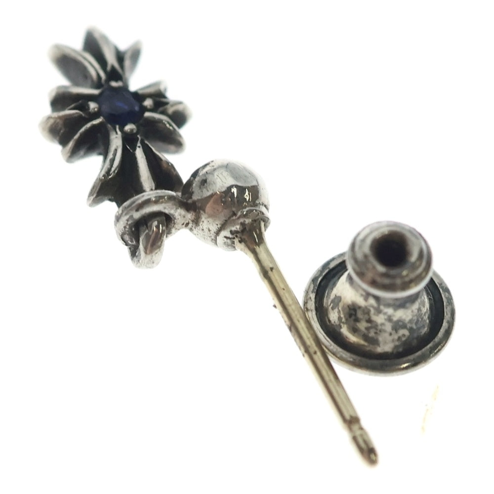 CHROME HEARTS(クロムハーツ) TNY E CH PLS 1SA タイニーE CHプラス ドロップピアス 1サファイア シルバー