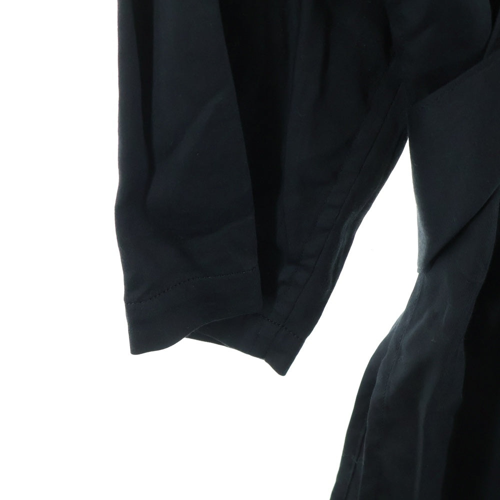 Yohji Yamamoto POUR HOMME(ヨウジヤマモト プールオム) 19SS ナンバリングパッチ サスペンダー 長袖シャツ ブラック HH-B69-006