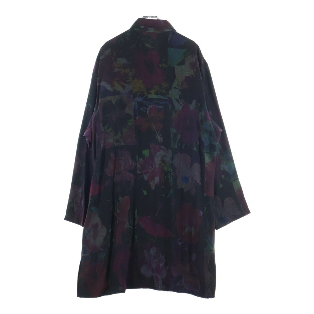 Yohji Yamamoto POUR HOMME(ヨウジヤマモト プールオム) 花柄Pシャカ釦B シルクジャケット レッド/ブラック HG-B65-405