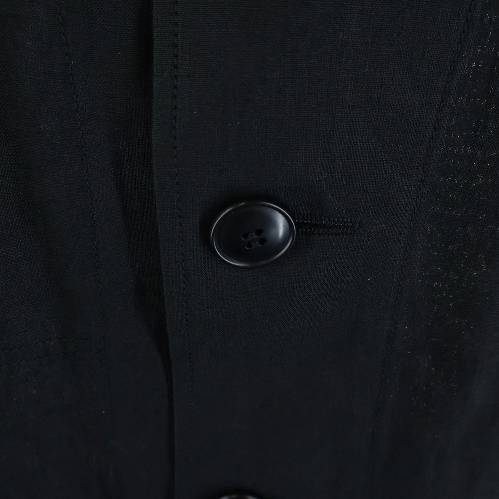 YOHJI YAMAMOTO REGULATION(ヨウジヤマモト レギュレーション) Hemp Atelier Coat ヘンプアトリエコート ブラック FQ-C53-300