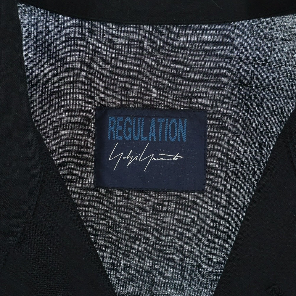 YOHJI YAMAMOTO REGULATION(ヨウジヤマモト レギュレーション) Hemp Atelier Coat ヘンプアトリエコート ブラック FQ-C53-300