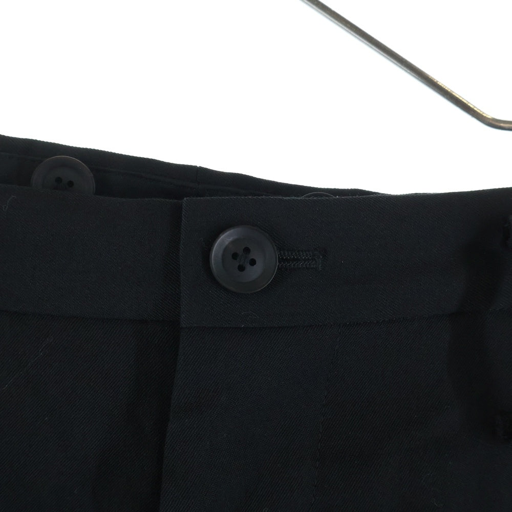 Yohji Yamamoto POUR HOMME(ヨウジヤマモト プールオム) ウール ワイド パンツ ガウチョパンツ ブラック HD-P54-100