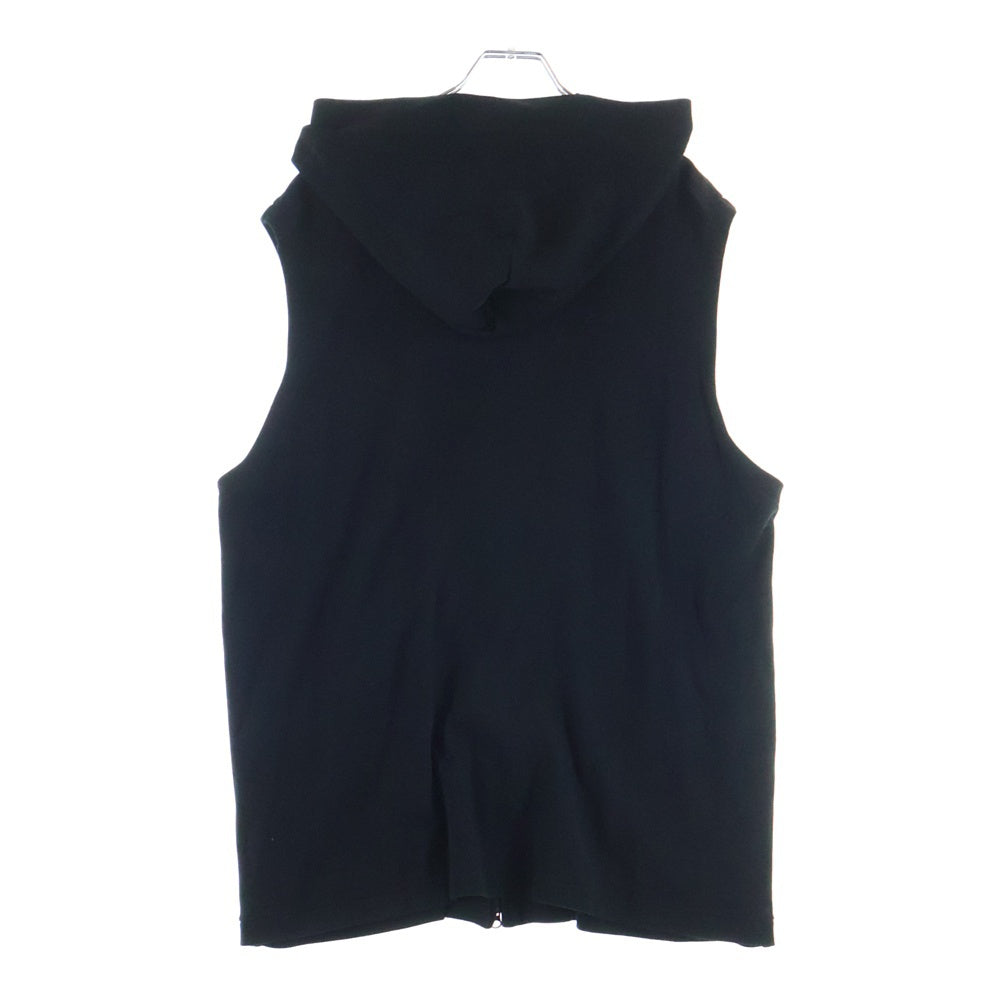 Yohji Yamamoto POUR HOMME(ヨウジヤマモト プールオム) 19SS ノースリーブジップアップパーカー ブラック HH-T23-988