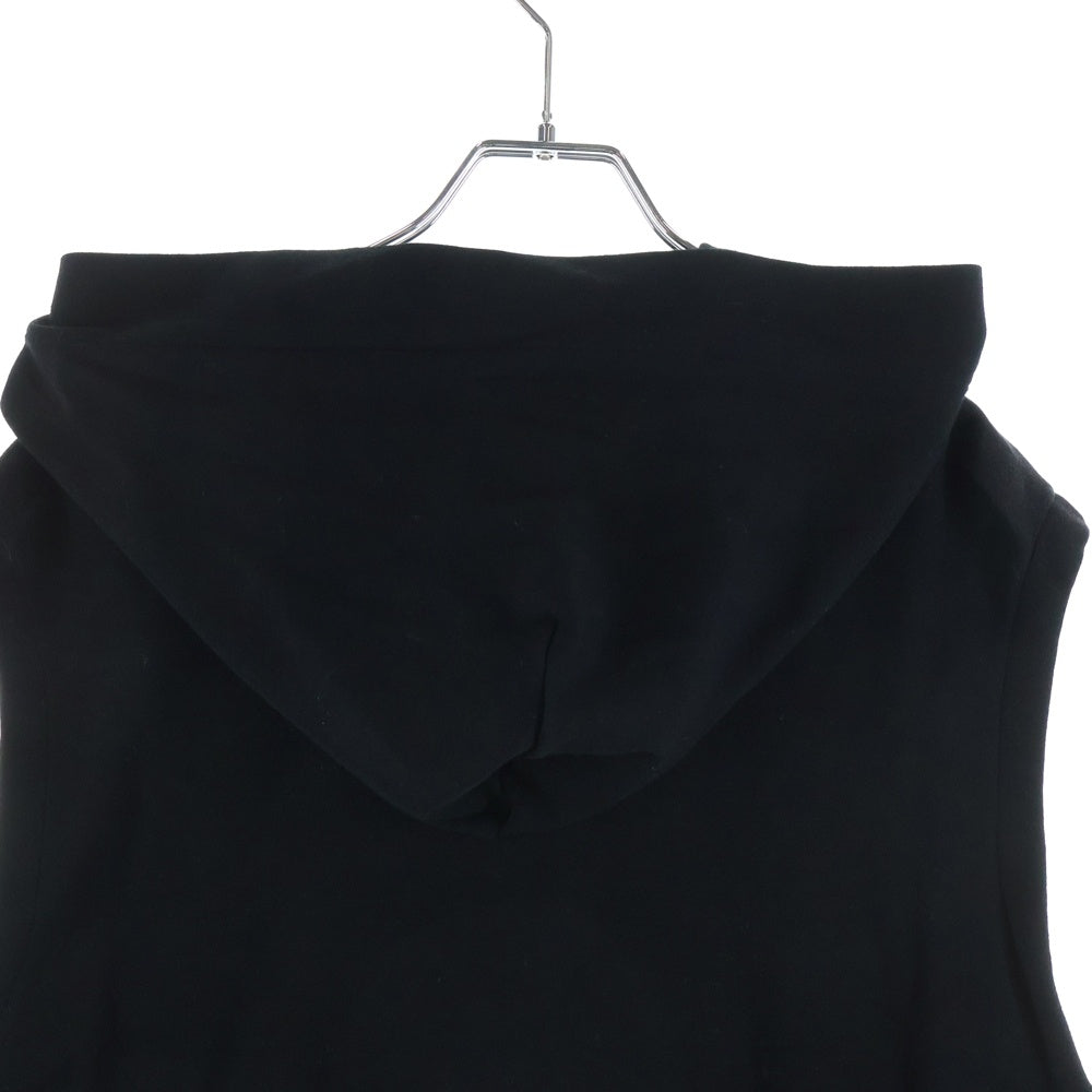 Yohji Yamamoto POUR HOMME(ヨウジヤマモト プールオム) 19SS ノースリーブジップアップパーカー ブラック HH-T23-988