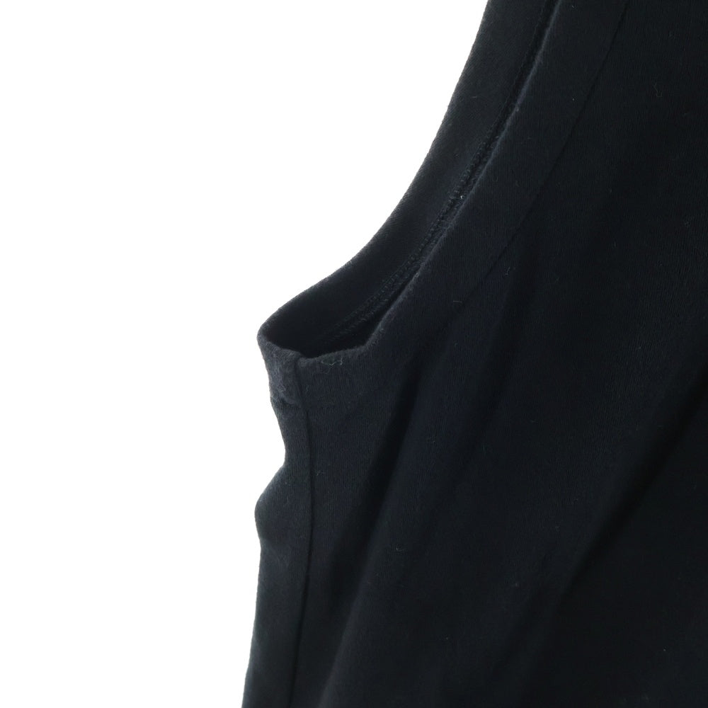 Yohji Yamamoto POUR HOMME(ヨウジヤマモト プールオム) 19SS ノースリーブジップアップパーカー ブラック HH-T23-988