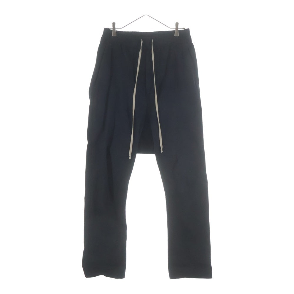 Rick Owens(リックオウエンス) 16AW DRAWSTRING LONG PANTS RU16F6380 ドローストーリングロングパンツ サルエルパンツ ブラック