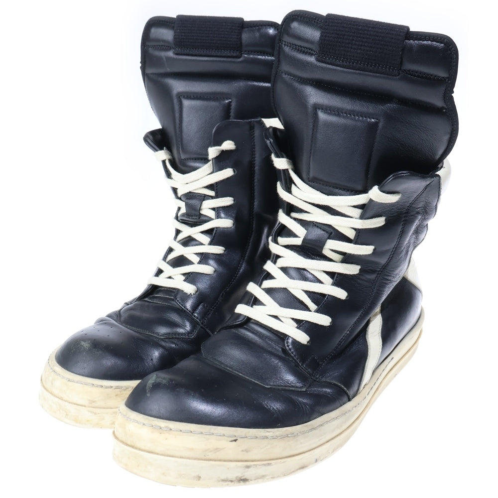 Rick Owens(リックオウエンス) GEOBASKET RU01C4894 ジオバスケット ハイカットスニーカー ブラック