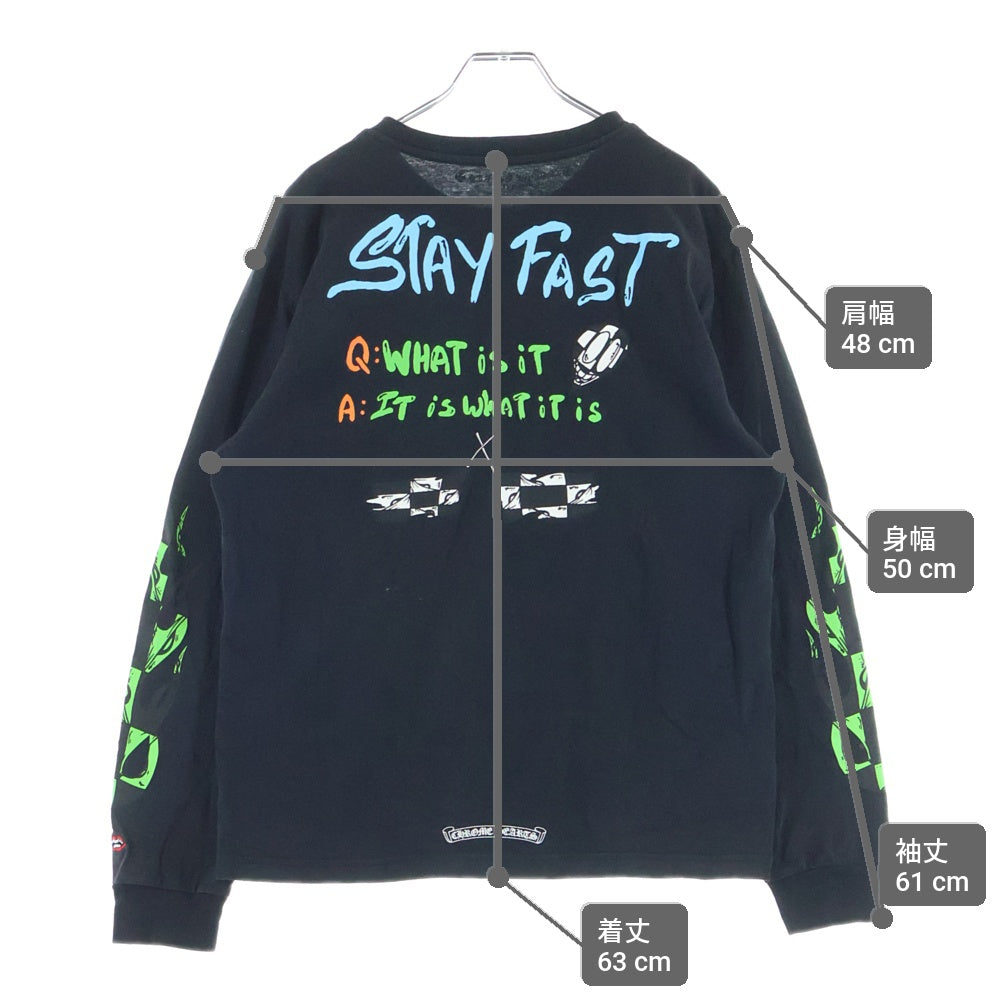 CHROME HEARTS(クロムハーツ) × MATTY BOY STAY FAST Sex Records Long Sleeve Tee ステイファスト セックスレコーズ ロングスリーブTシャツ 長袖カットソーブラック