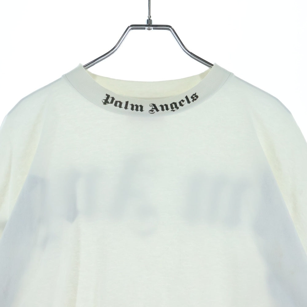 Palm Angels(パームエンジェルス) Back Logo L/S TEE PMAB001F18413014 バックロゴプリントクルーネック長袖Tシャツカットソー ホワイト