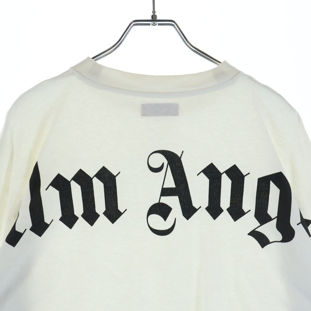 Palm Angels(パームエンジェルス) Back Logo L/S TEE PMAB001F18413014 バックロゴプリントクルーネック長袖Tシャツカットソー ホワイト