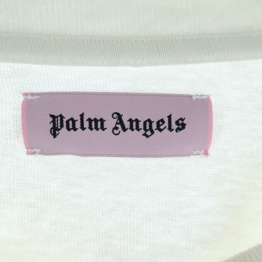 Palm Angels(パームエンジェルス) Back Logo L/S TEE PMAB001F18413014 バックロゴプリントクルーネック長袖Tシャツカットソー ホワイト