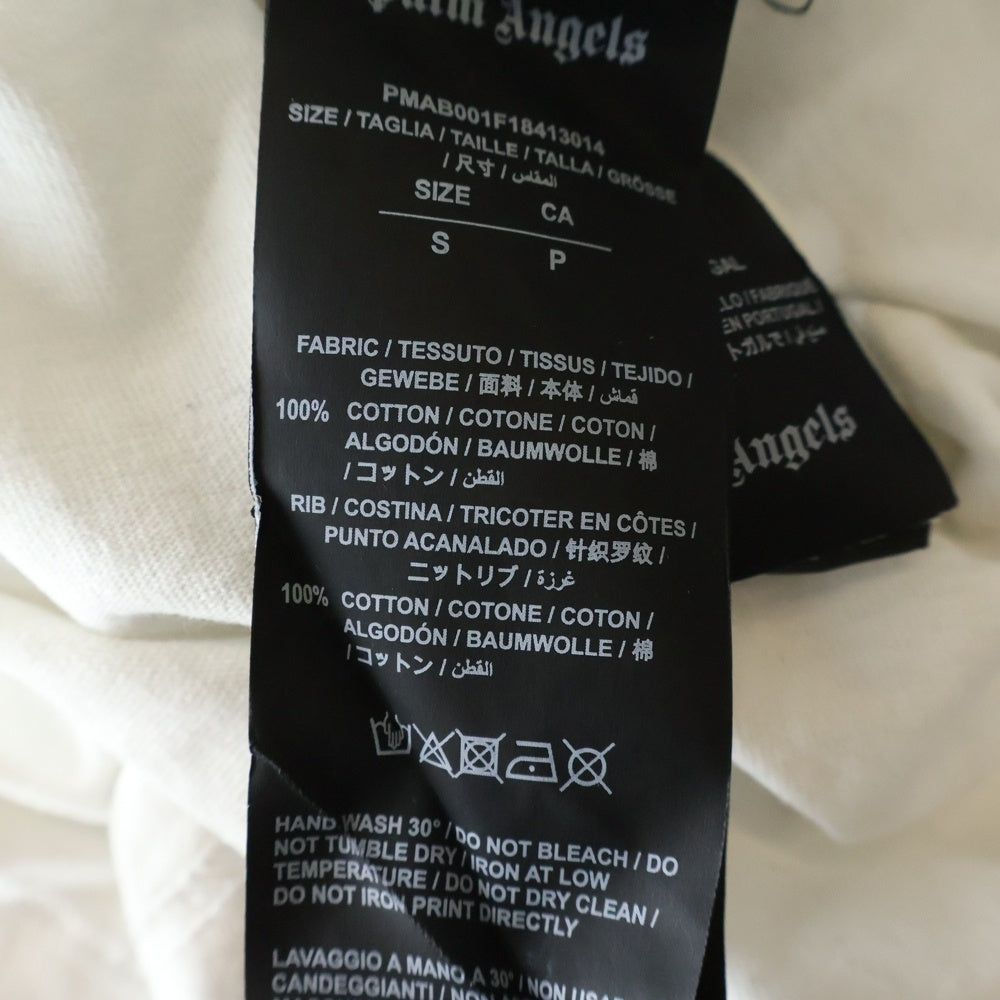 Palm Angels(パームエンジェルス) Back Logo L/S TEE PMAB001F18413014 バックロゴプリントクルーネック長袖Tシャツカットソー ホワイト