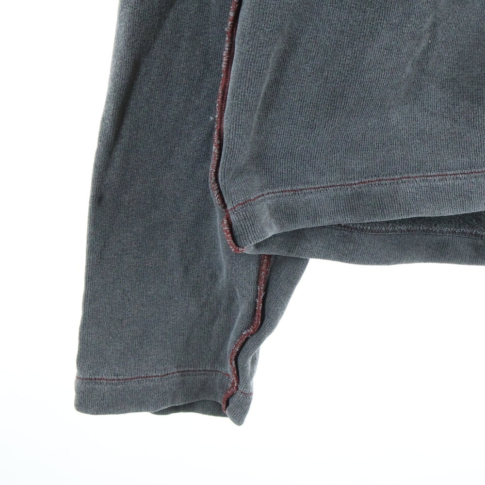 DIESEL(ディーゼル) S-MOLOCK CREWNECK SWEAT エルボーロゴクルーネック長袖スウェットトレーナー グレー A06171