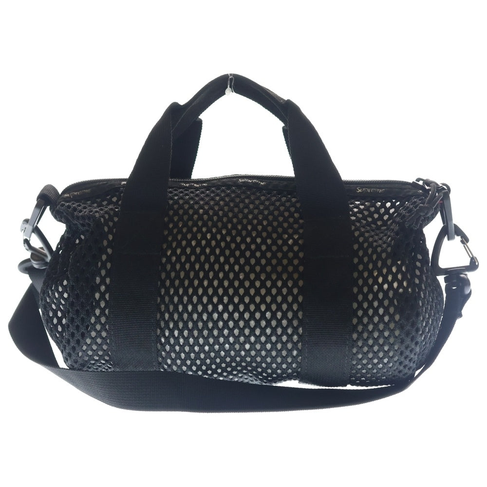 SUPREME(シュプリーム) 23SS Mesh Mini Duffle Bag メッシュ ミニ ダッフル バッグ ボックスロゴ ハンドバッグ ブラック レディース