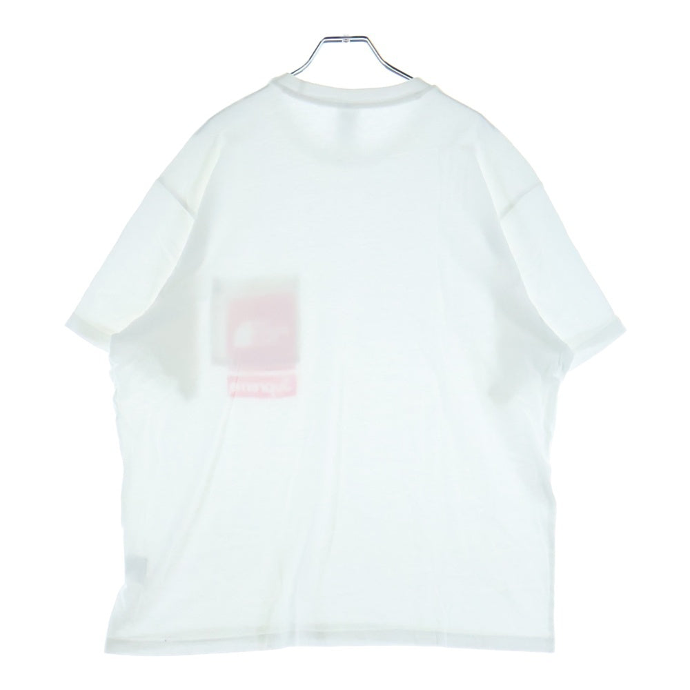 SUPREME(シュプリーム) 23SS ×THE NORTH FACE S/S ロゴプリント 胸ポケット 半袖カットソー ホワイト/レッド
