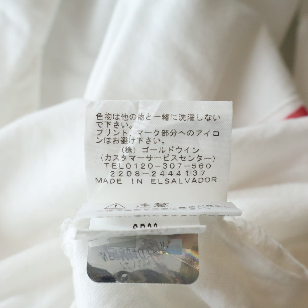 SUPREME(シュプリーム) 23SS ×THE NORTH FACE S/S ロゴプリント 胸ポケット 半袖カットソー ホワイト/レッド