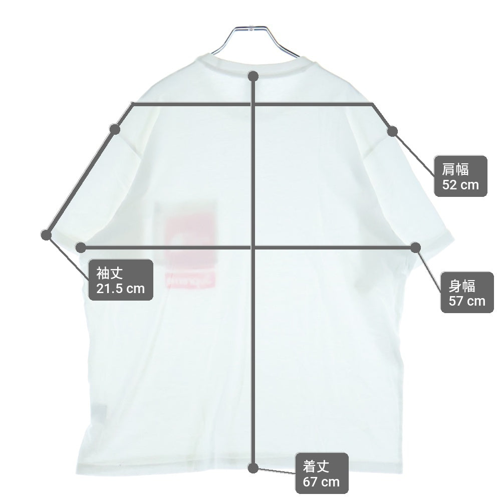 SUPREME(シュプリーム) 23SS ×THE NORTH FACE S/S ロゴプリント 胸ポケット 半袖カットソー ホワイト/レッド