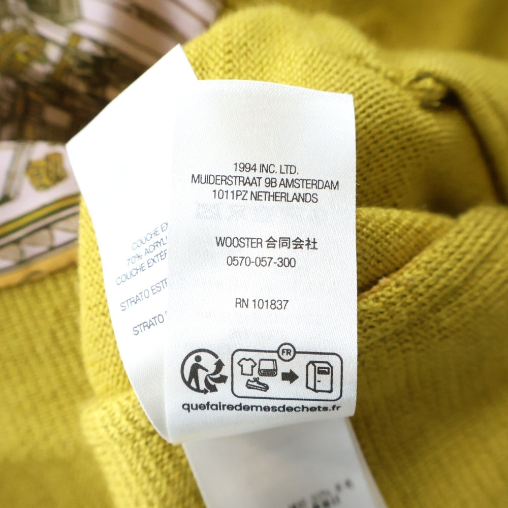 SUPREME(シュプリーム) 23AW SILK MAP CARDIGAN シルクマップカーディガン イエロー/ピンク