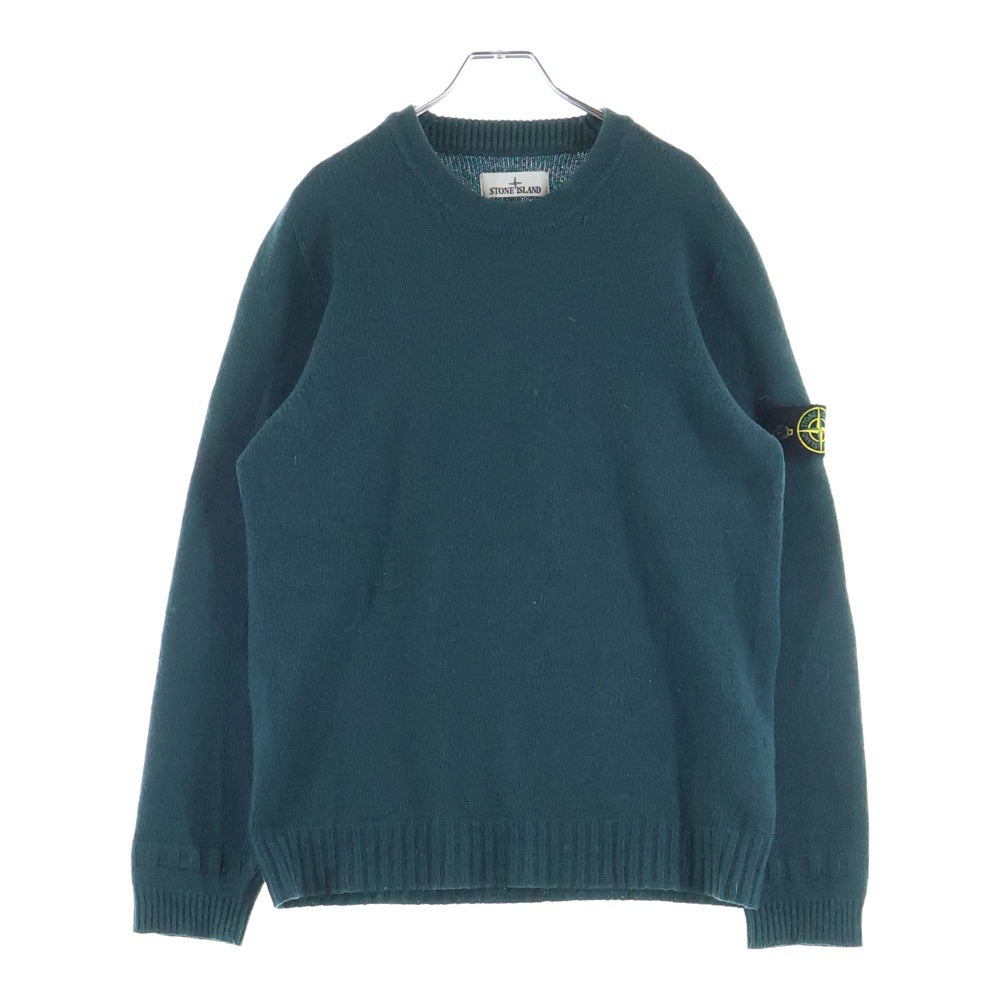 STONE ISLAND(ストーンアイランド) ロゴワッペン クルーネックセーター ニット グリーン 7715524A3