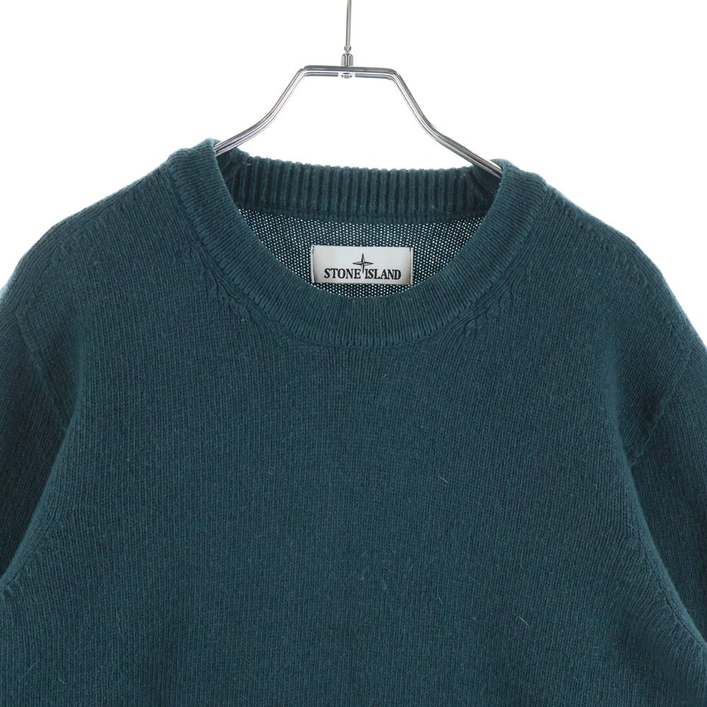 STONE ISLAND(ストーンアイランド) ロゴワッペン クルーネックセーター ニット グリーン 7715524A3