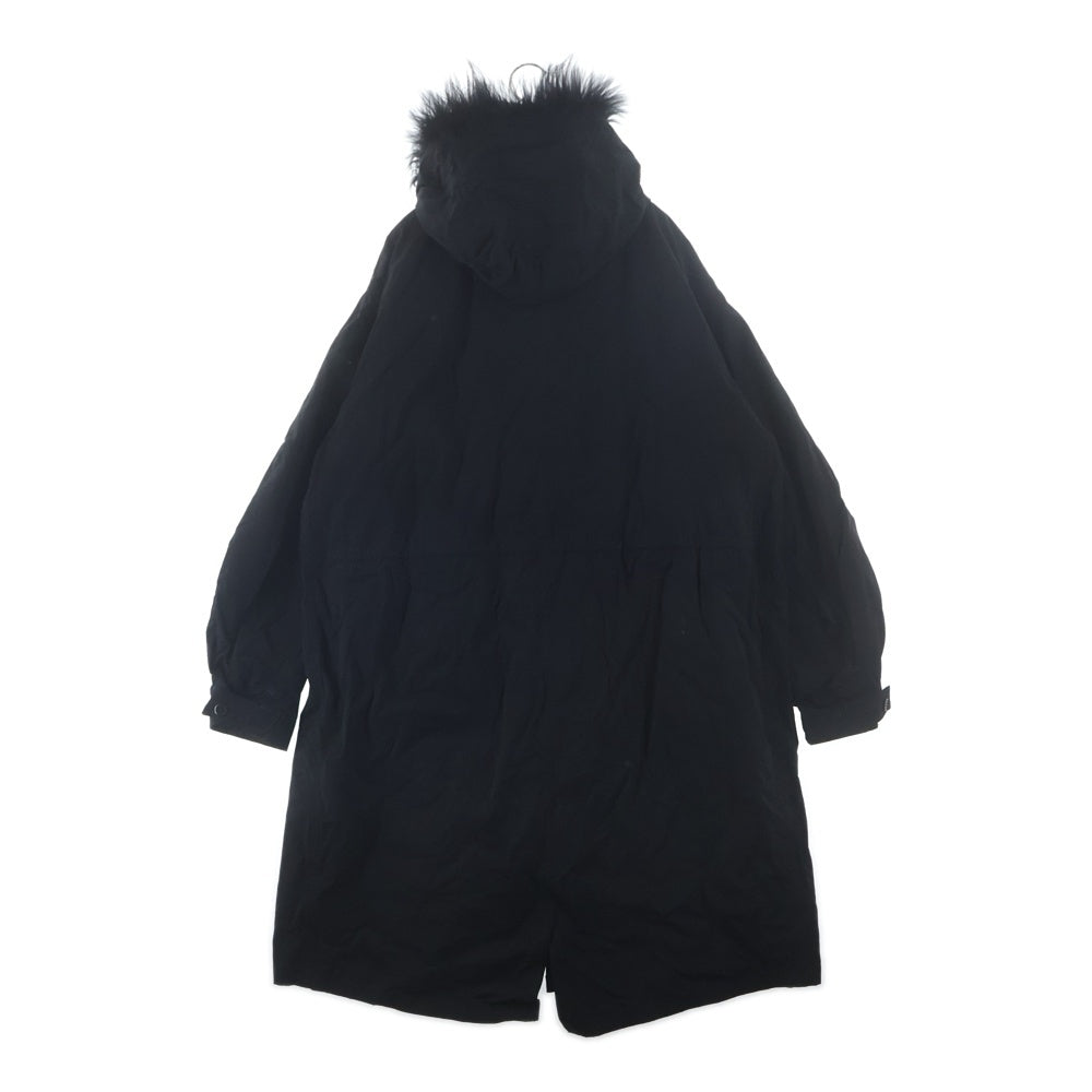 POST ARCHIVE FACTION(ポストアーカイブファクション) M66 PARKA 25F-002BK 裏地キルティング ファーフーデッドジップアップコート ブラック