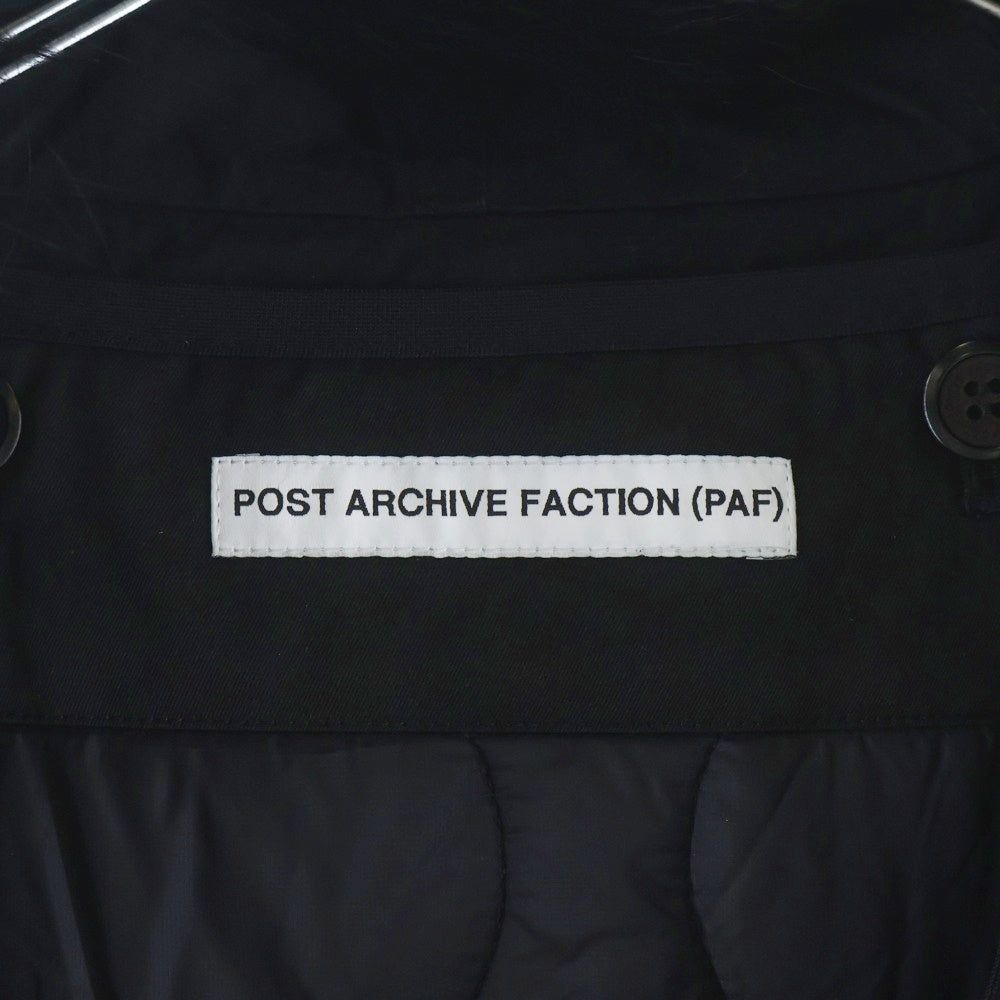 POST ARCHIVE FACTION(ポストアーカイブファクション) M66 PARKA 25F-002BK 裏地キルティング ファーフーデッドジップアップコート ブラック