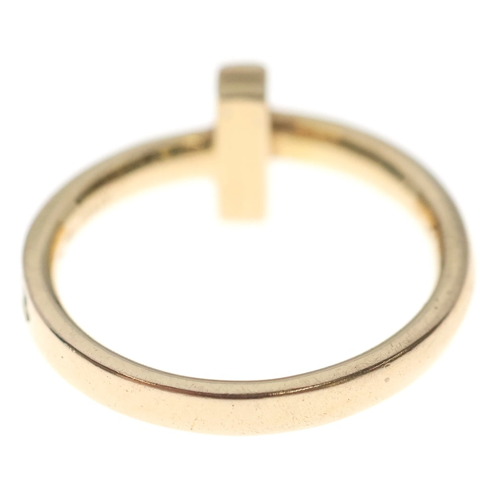 TIFFANY & Co.(ティファニー) K18PG Tワン ナローリング ダイヤモンド ピンクゴールド レディース