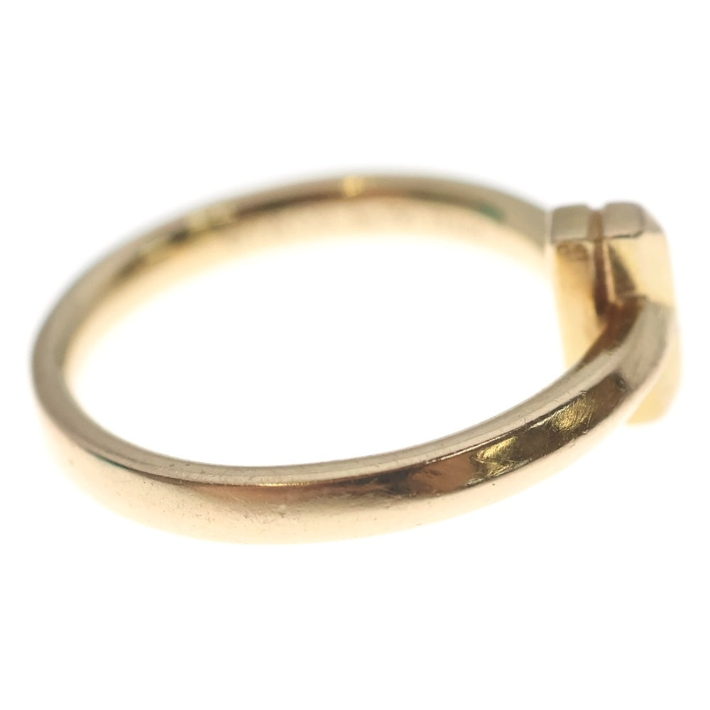 TIFFANY & Co.(ティファニー) K18PG Tワン ナローリング ダイヤモンド ピンクゴールド レディース