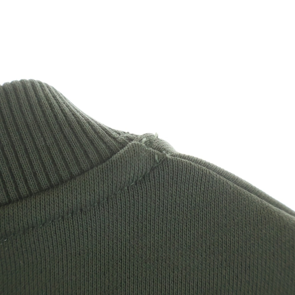 FRED PERRY(フレッドペリー) CREW NECK SWEATSHIRT ロゴ刺繍 クルーネックスウェットトレーナー グリーン M7535