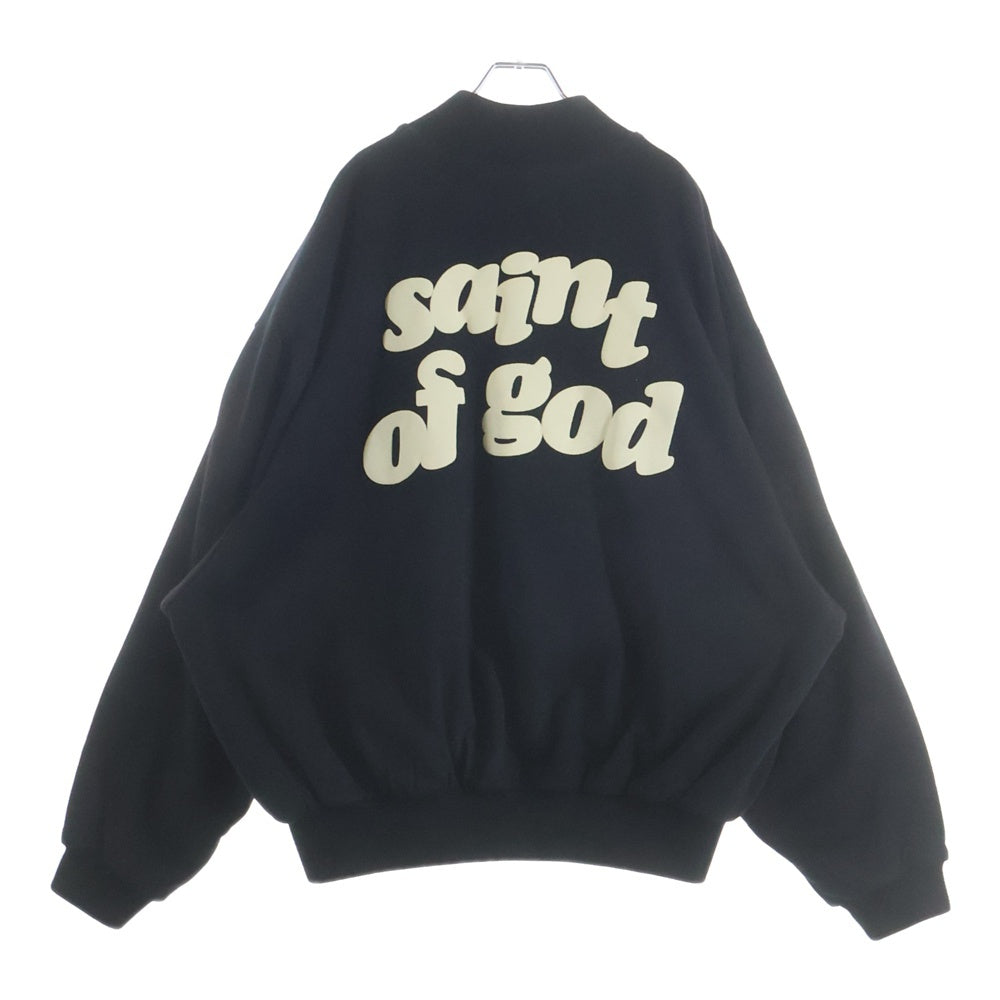 FEAR OF GOD(フィアオブゴッド) ×SAINTMICHAEL Varsity Jacket セントマイケル ヴァーシティ ジャケット ブルゾン ブラック