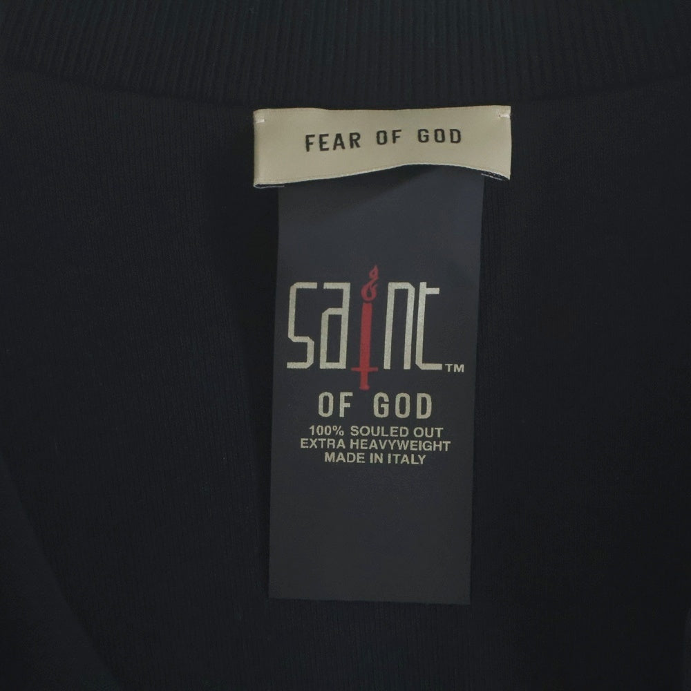 FEAR OF GOD(フィアオブゴッド) ×SAINTMICHAEL Varsity Jacket セントマイケル ヴァーシティ ジャケット ブルゾン ブラック