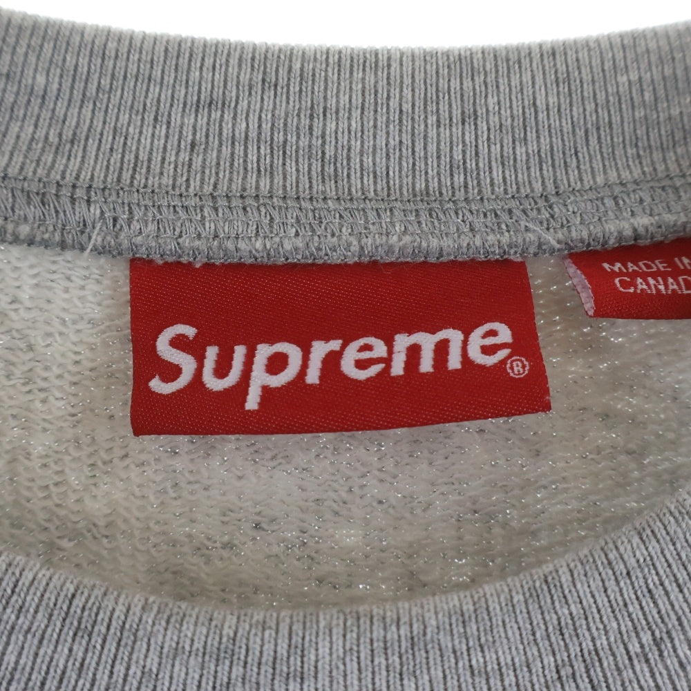 SUPREME(シュプリーム) 15SS Athletic Split Crewneck Sweatshirt アスレチック スプリット クルーネック長袖スウェットトレーナー グレー