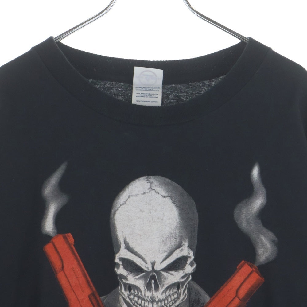 VINTAGE(ヴィンテージ) 00S BLS MAFIA BLACK LABEL SOCIETY DELTAタグ ブラック レーベル ソサアイアティ デルタ 両面プリントクルーネック長袖Tシャツ ロンT バンT 2005コピーライト