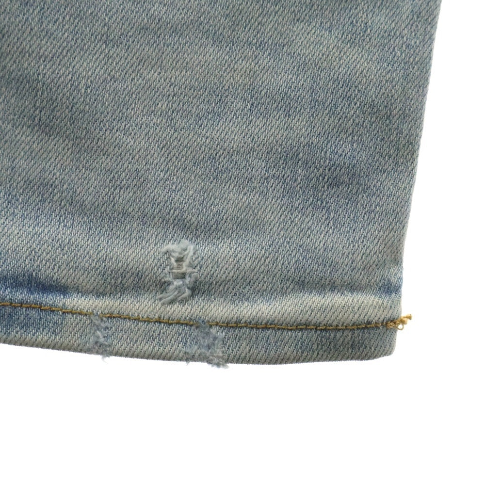 AMIRI(アミリ) 19SS Destroyed Tiger Jeans デストロイ加工 タイガー柄 スキニーデニムパンツ ジーンズ インディゴ