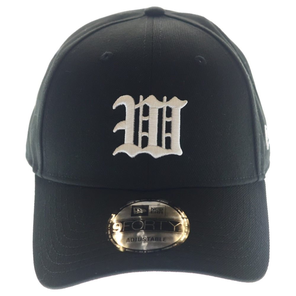 WACKO MARIA(ワコマリア) ×NEW ERA 9FORTY CAP ニューエラ ロゴ ベースボールキャップ 帽子 ブラック/ホワイト 25FW-WMA-CP03