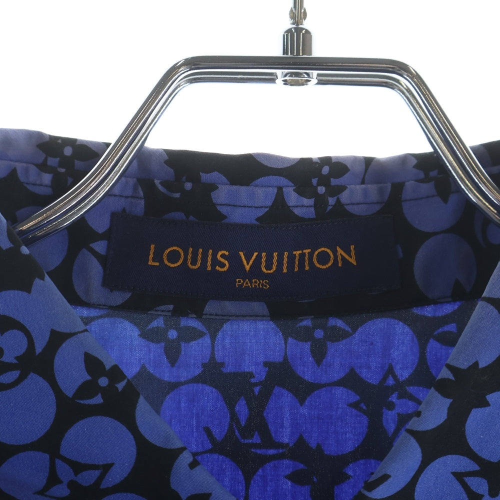 LOUIS VUITTON(ルイヴィトン) 19AW パーフォレーテッドモノグラム 長袖シャツ RM192M ORS HHS20W ブルー