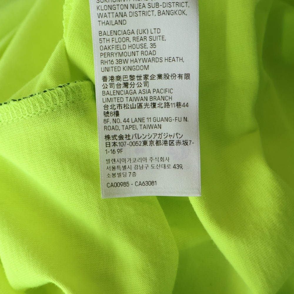 BALENCIAGA(バレンシアガ) 24SS PARIS SOCCER サッカーシリーズ テクニカルジャージー半袖Tシャツ 777705 TPVR5 イエロー