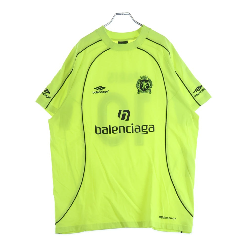 BALENCIAGA(バレンシアガ) 24SS PARIS SOCCER サッカーシリーズ テクニカルジャージー半袖Tシャツ 777705 TPVR5 イエロー