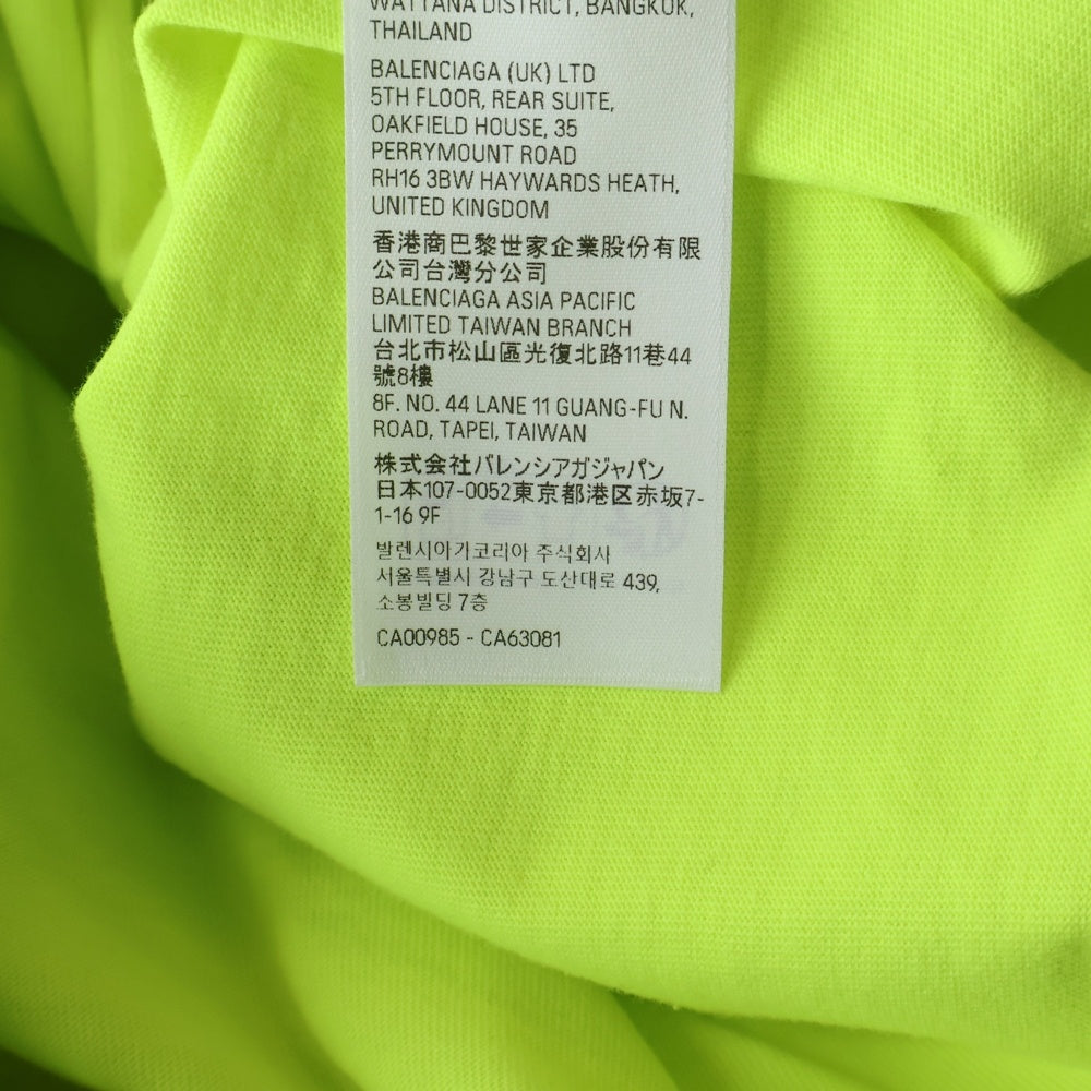 BALENCIAGA(バレンシアガ) 24SS PARIS SOCCER サッカーシリーズ テクニカルジャージー半袖Tシャツ 777705 TPVR5 イエロー