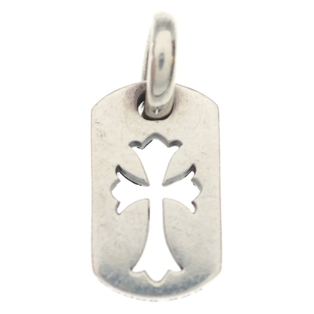 CHROME HEARTS(クロムハーツ) DT TNY CO CRS タイニーカットアウトクロスドッグタグ チャーム ペンダントトップ シルバー BCA252