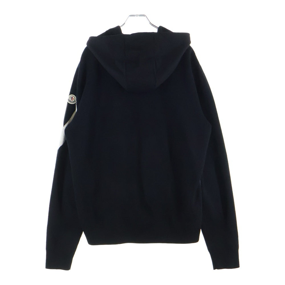 MONCLER(モンクレール) 22AW CARDIGAN TRICOT H20919B00009 ニット切替ダウンジャケット ブラック