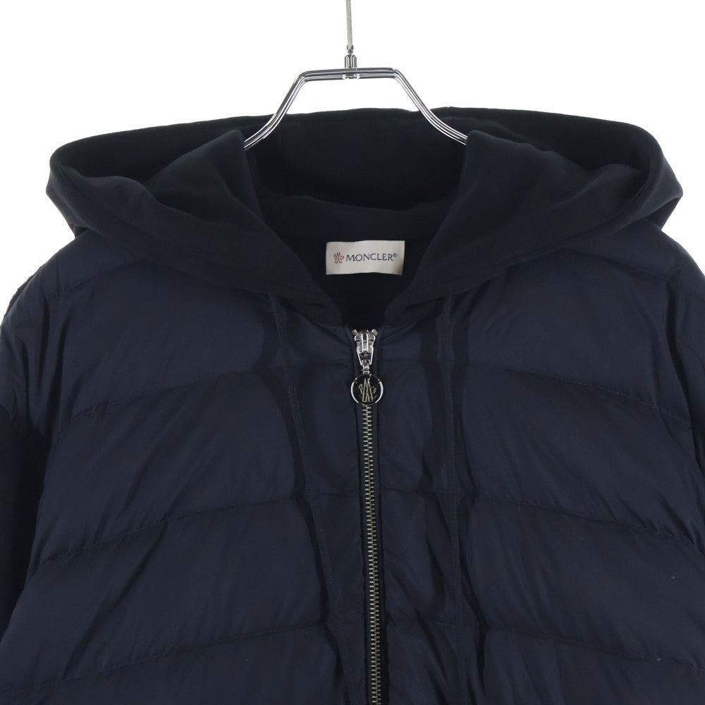 MONCLER(モンクレール) 22AW CARDIGAN TRICOT H20919B00009 ニット切替ダウンジャケット ブラック