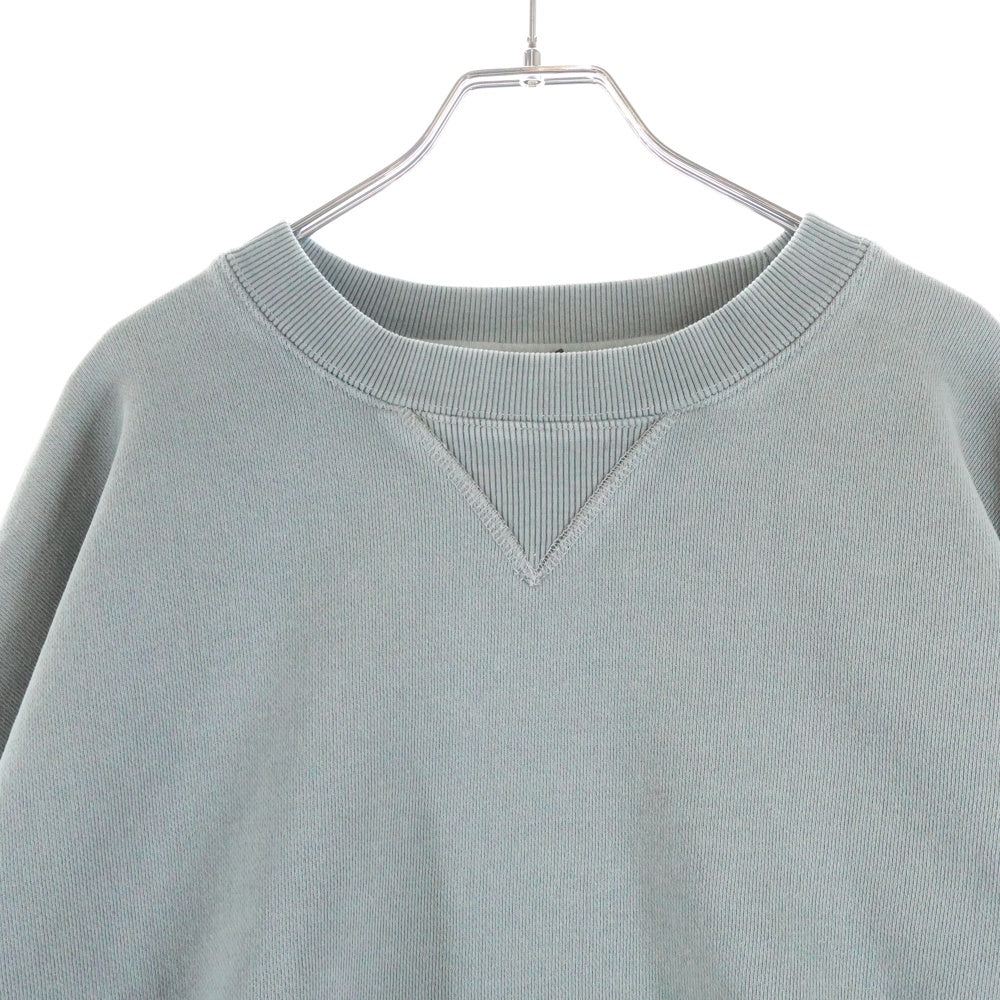 entire studios(エンタイア スタジオ) BOX CREW WASH クルーネック 長袖 スウェットトレーナー グレー ES2126 PO051
