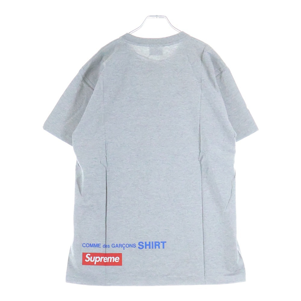 SUPREME(シュプリーム) 14SS ×COMME DES GARCONS SHIRTHAROLD HUNTER プリントクルーネック半袖Tシャツ グレー