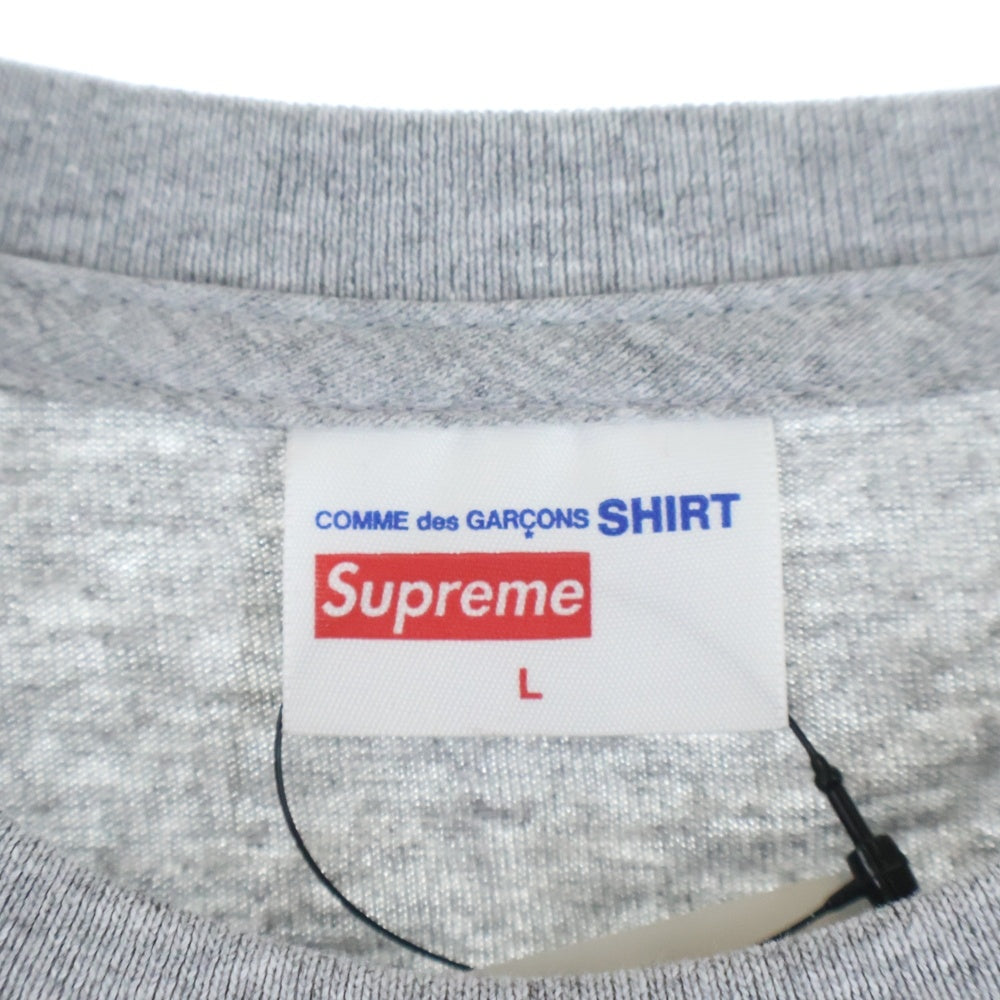 SUPREME(シュプリーム) 14SS ×COMME DES GARCONS SHIRTHAROLD HUNTER プリントクルーネック半袖Tシャツ グレー