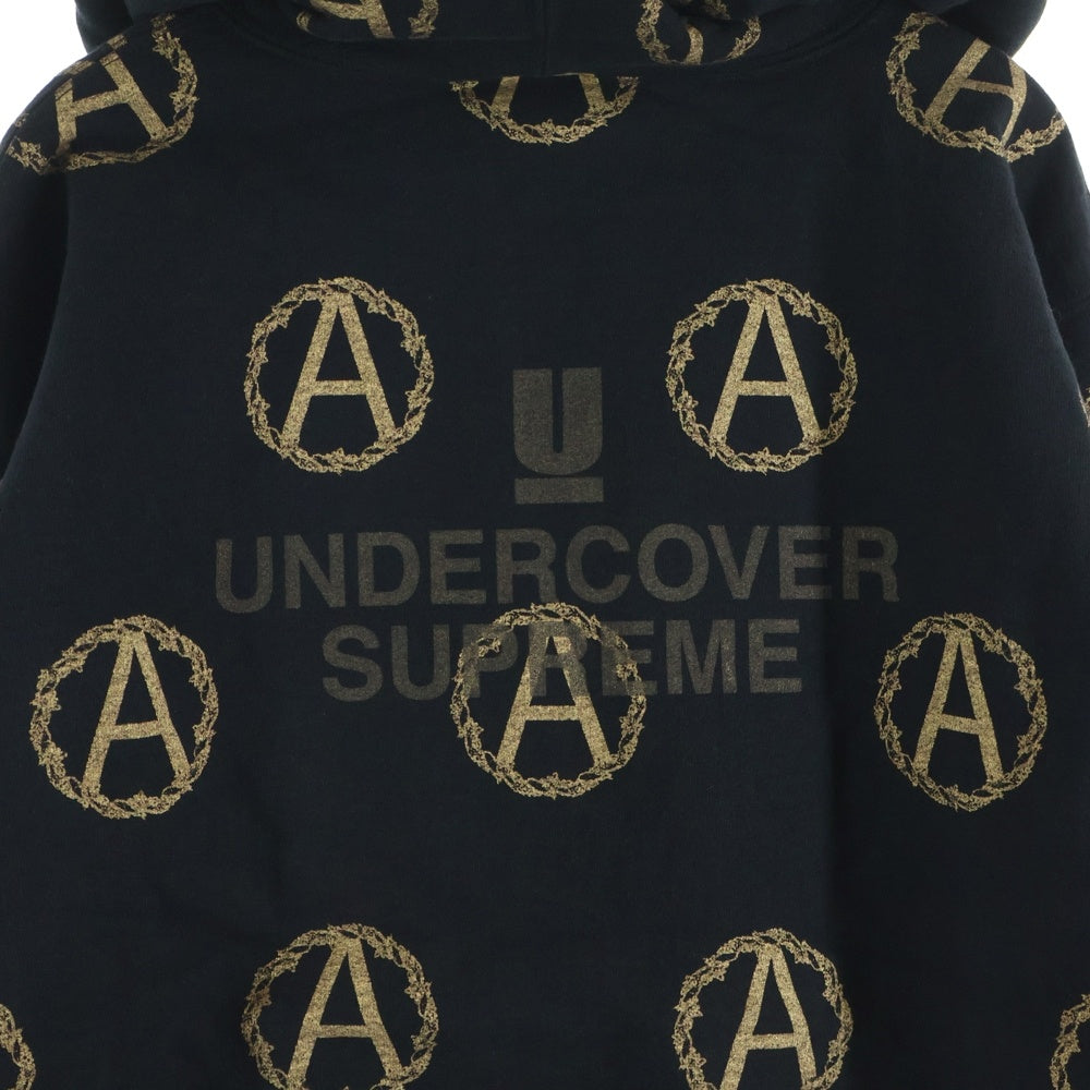 SUPREME(シュプリーム) 16AW UNDERCOVER Anarchy Hooded Sweatshirt アナーキー スウェットフーディー ブラック/ゴールド